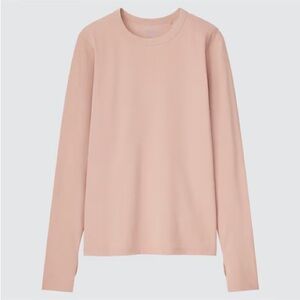 Uniqlo Pink Long Sleeve T-Shirt